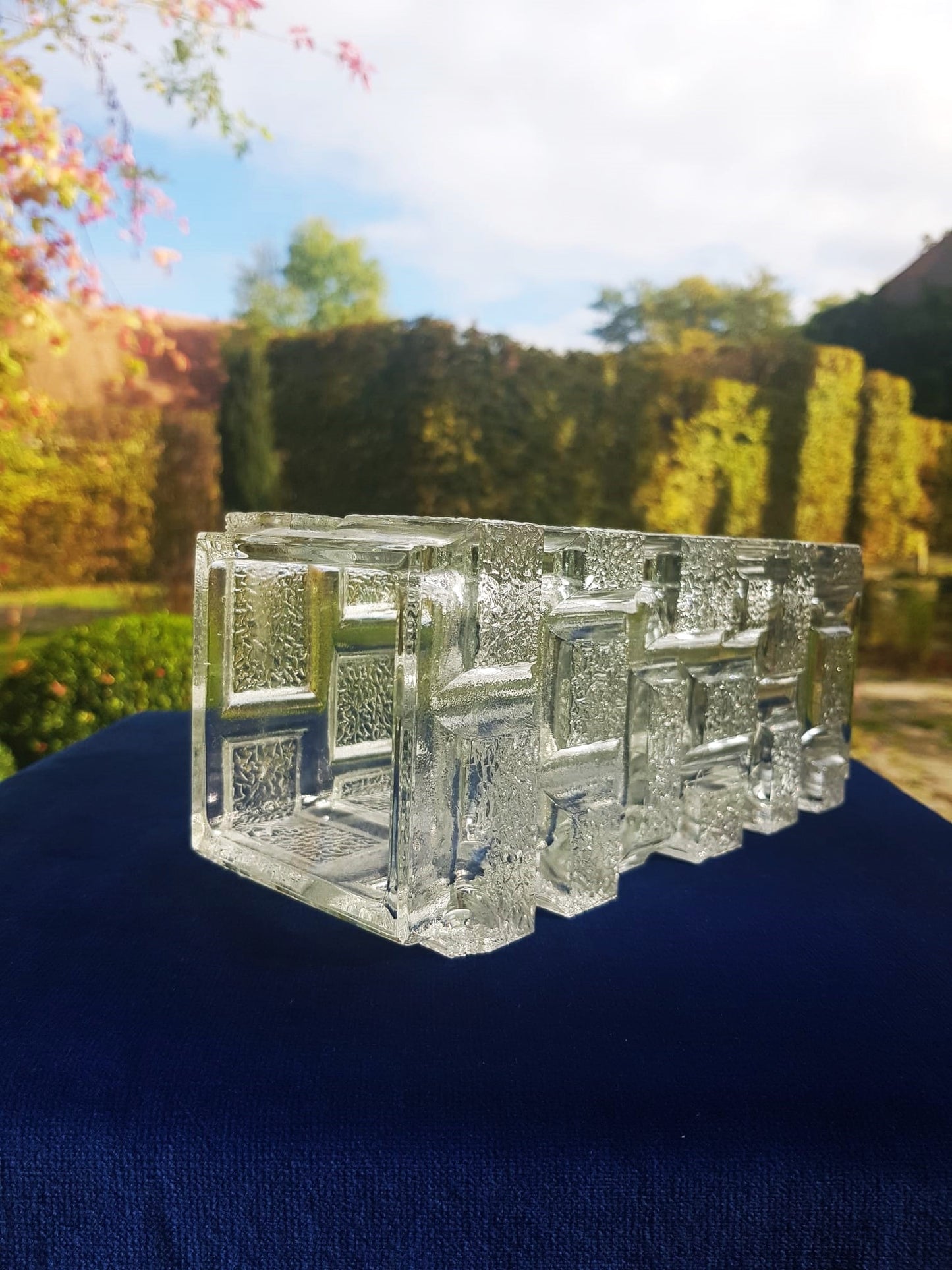 Glass Vase by Jiří Zejmon, Stuco/Panelák collection, Czechoslovakia 1969