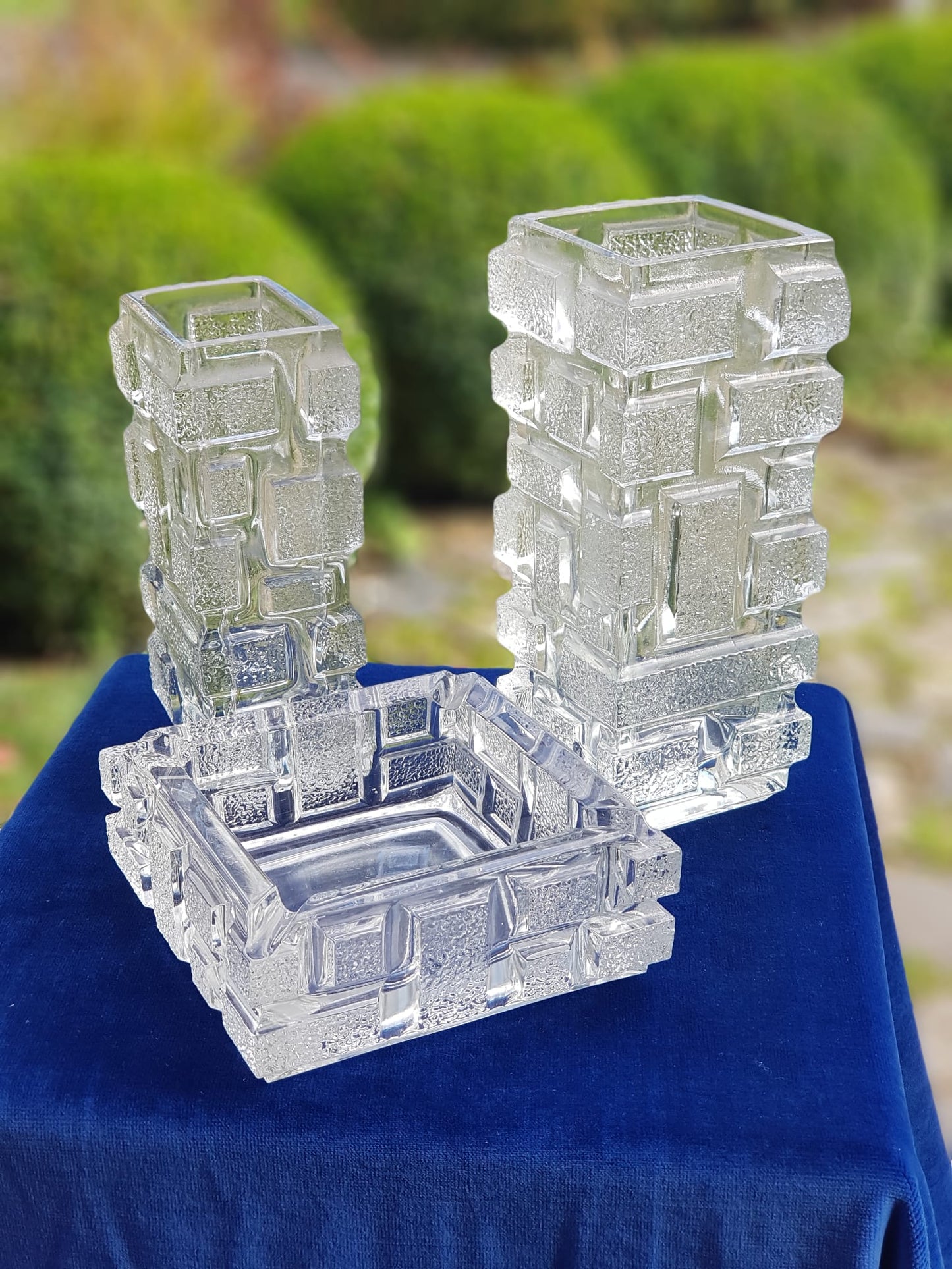 Glass Vase by Jiří Zejmon, Stuco/Panelák collection, Czechoslovakia 1969