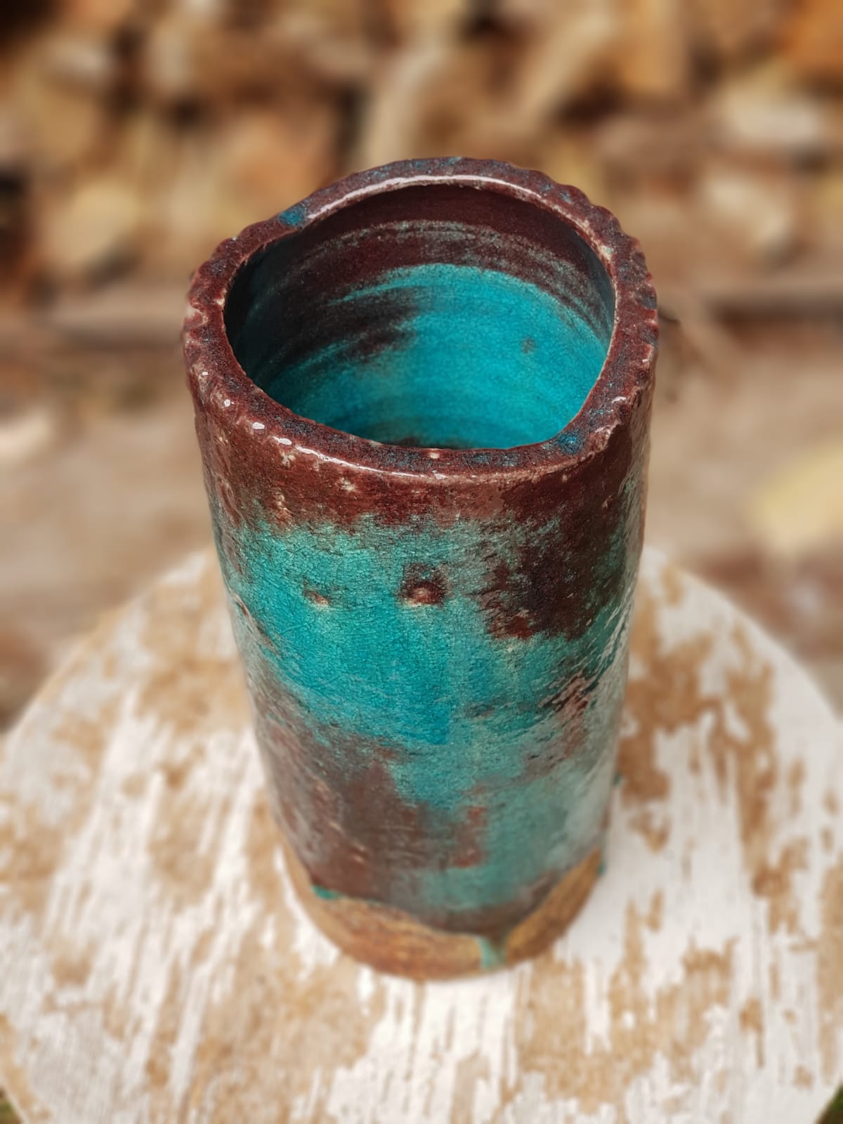 Earthenware Vase by Pieter Groeneveldt, 1950s Holland