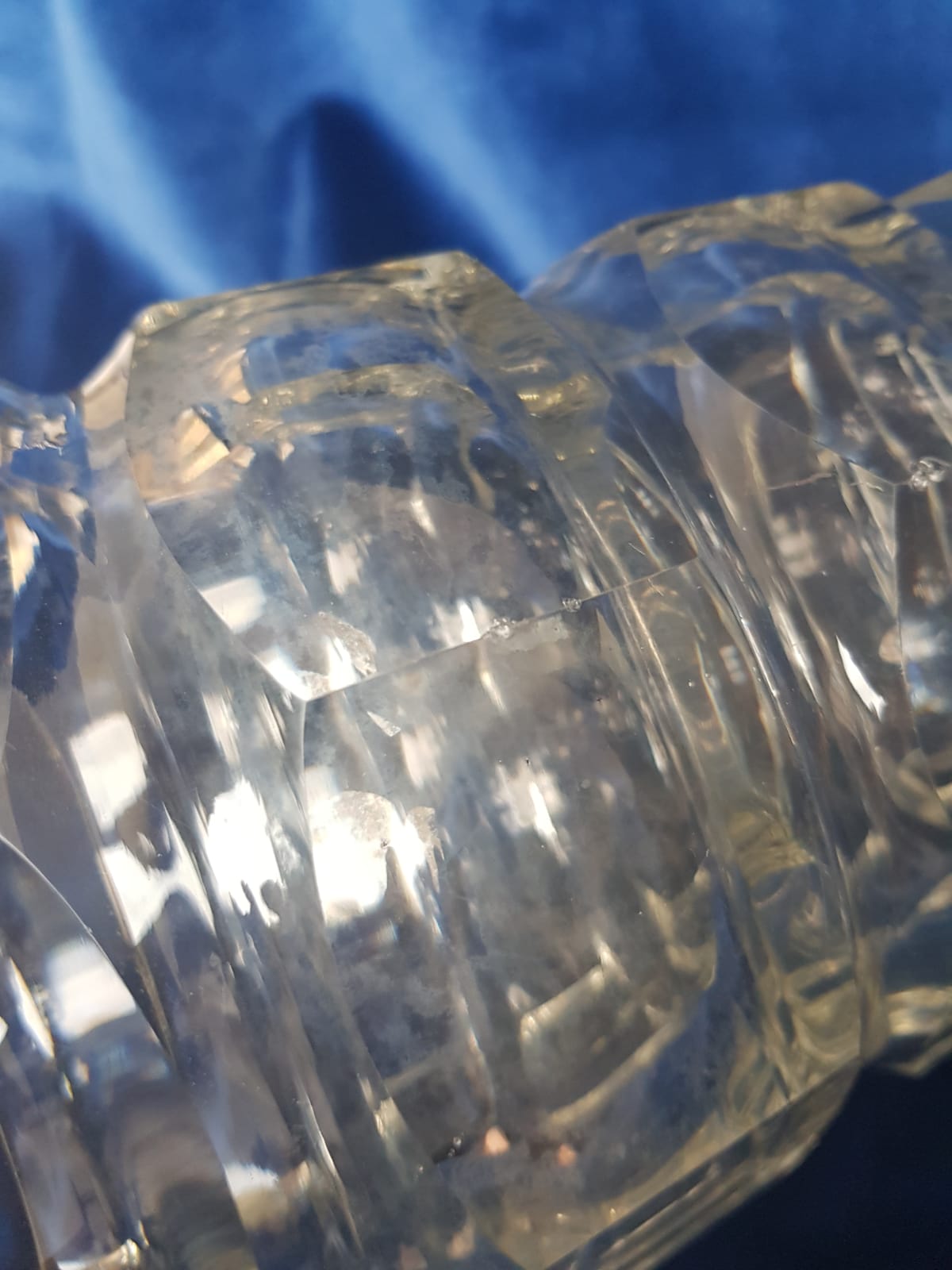 Art Deco Glass Vase Josef Hofmann for Moser Glassworks, Czechoslovakia 1940s