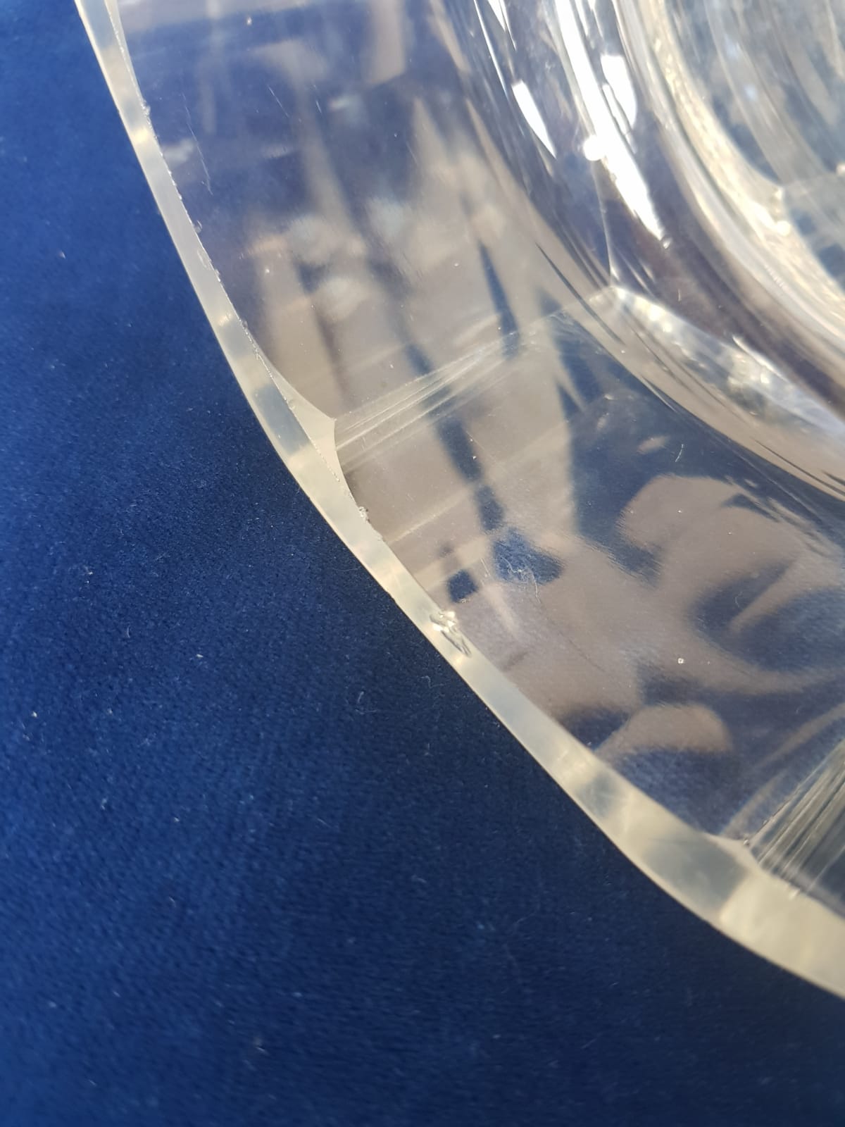 Art Deco Glass Vase Josef Hofmann for Moser Glassworks, Czechoslovakia 1940s