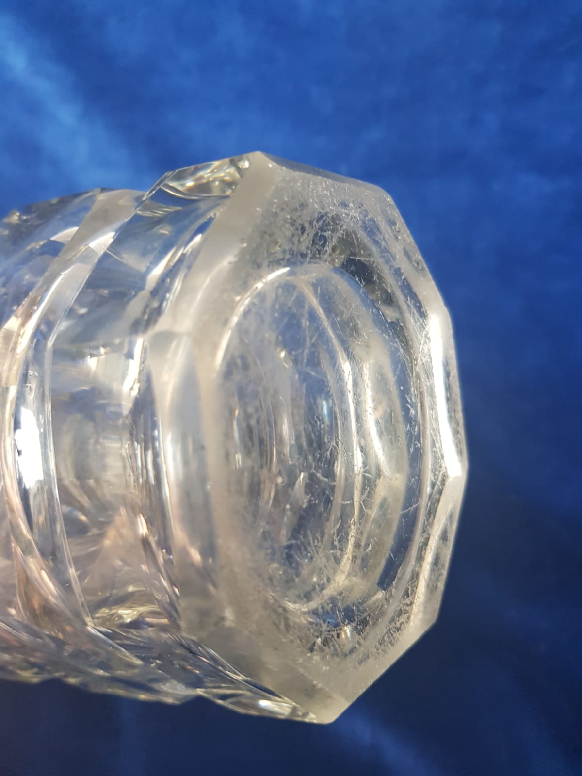 Art Deco Glass Vase Josef Hofmann for Moser Glassworks, Czechoslovakia 1940s