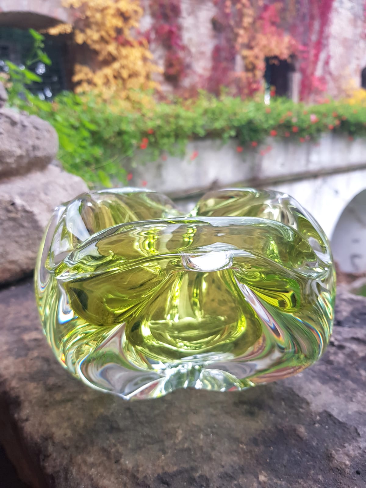 Glass Bowl/Ashtray by Josef Hospodka, Czechoslovakia 1960s