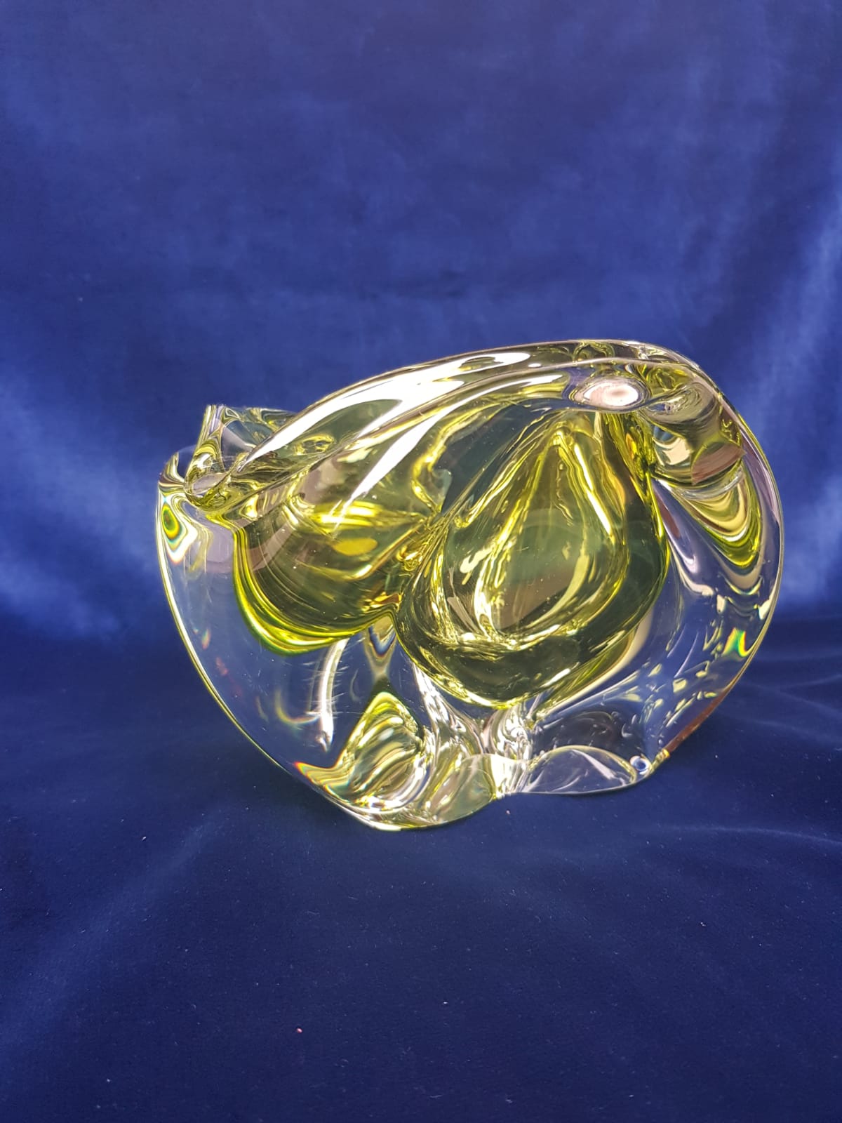 Glass Bowl/Ashtray by Josef Hospodka, Czechoslovakia 1960s