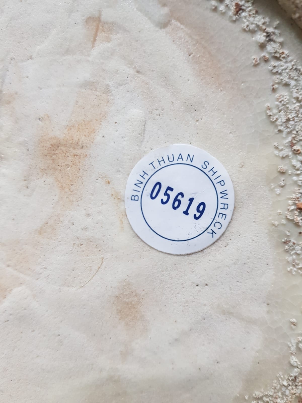 Set of 3 "Phoenix" Plate, Binh Thuan Shipwreck, Swatow, Ming Dynasty, China 1608