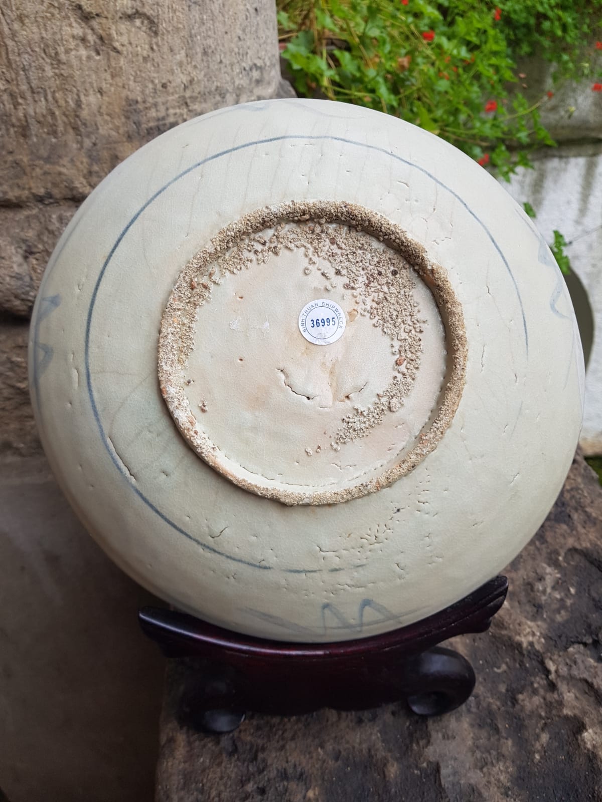 Set of 3 "Phoenix" Plate, Binh Thuan Shipwreck, Swatow, Ming Dynasty, China 1608