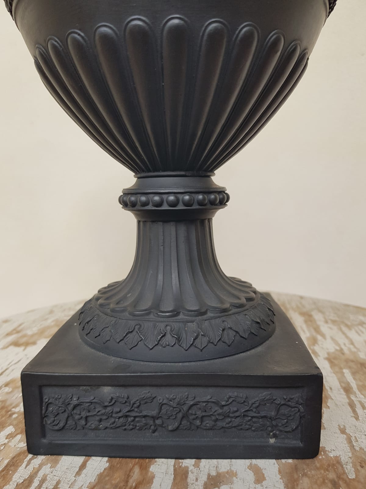 Wine Ewer With Satyr, Black Basalt, Wedgwood, England, 19th Century