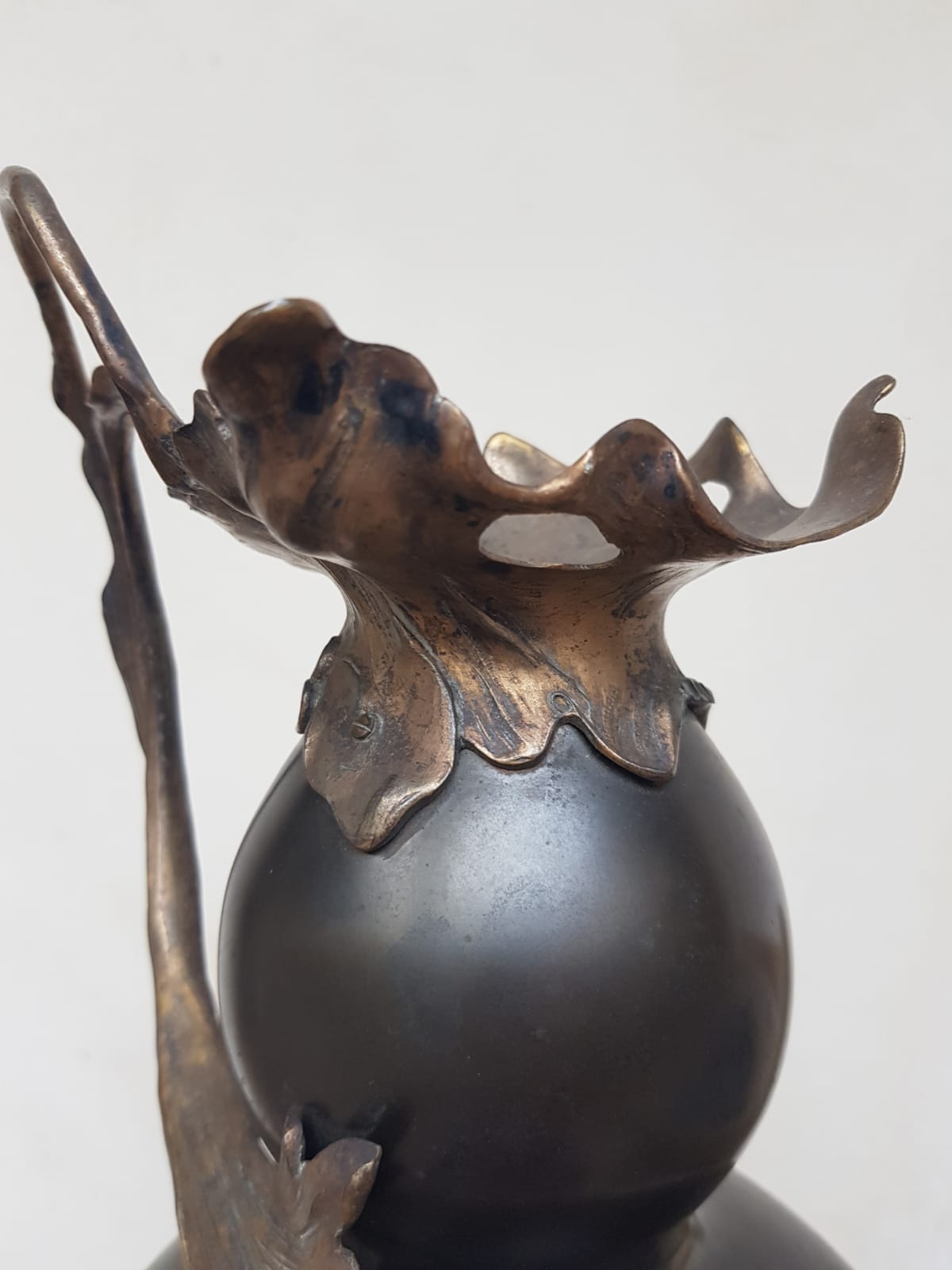 Bronze Japanese Vase, Meiji Period, cca 1900