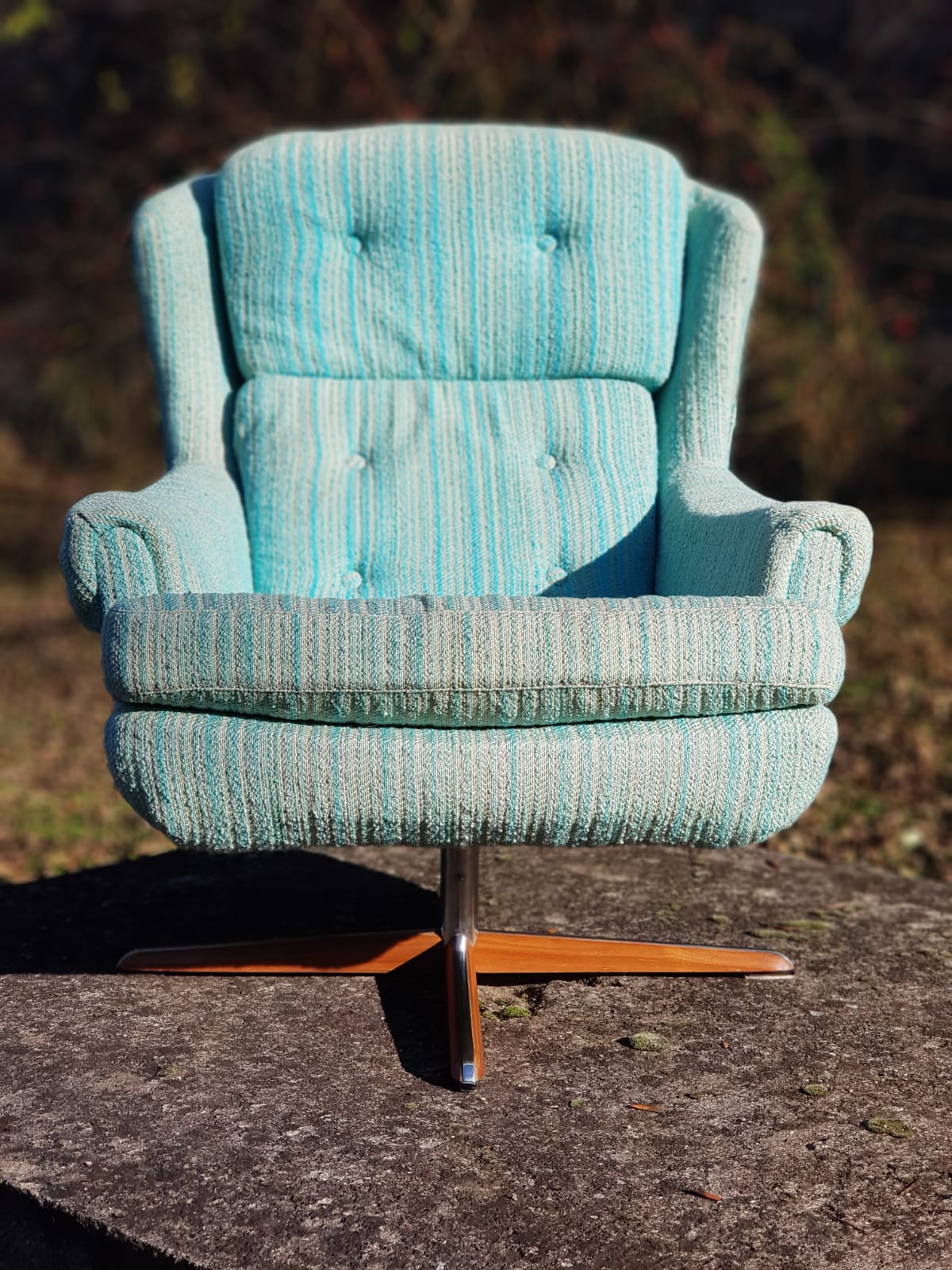 Bröderna Andersson Swivel Armchair, Sweden 1960s
