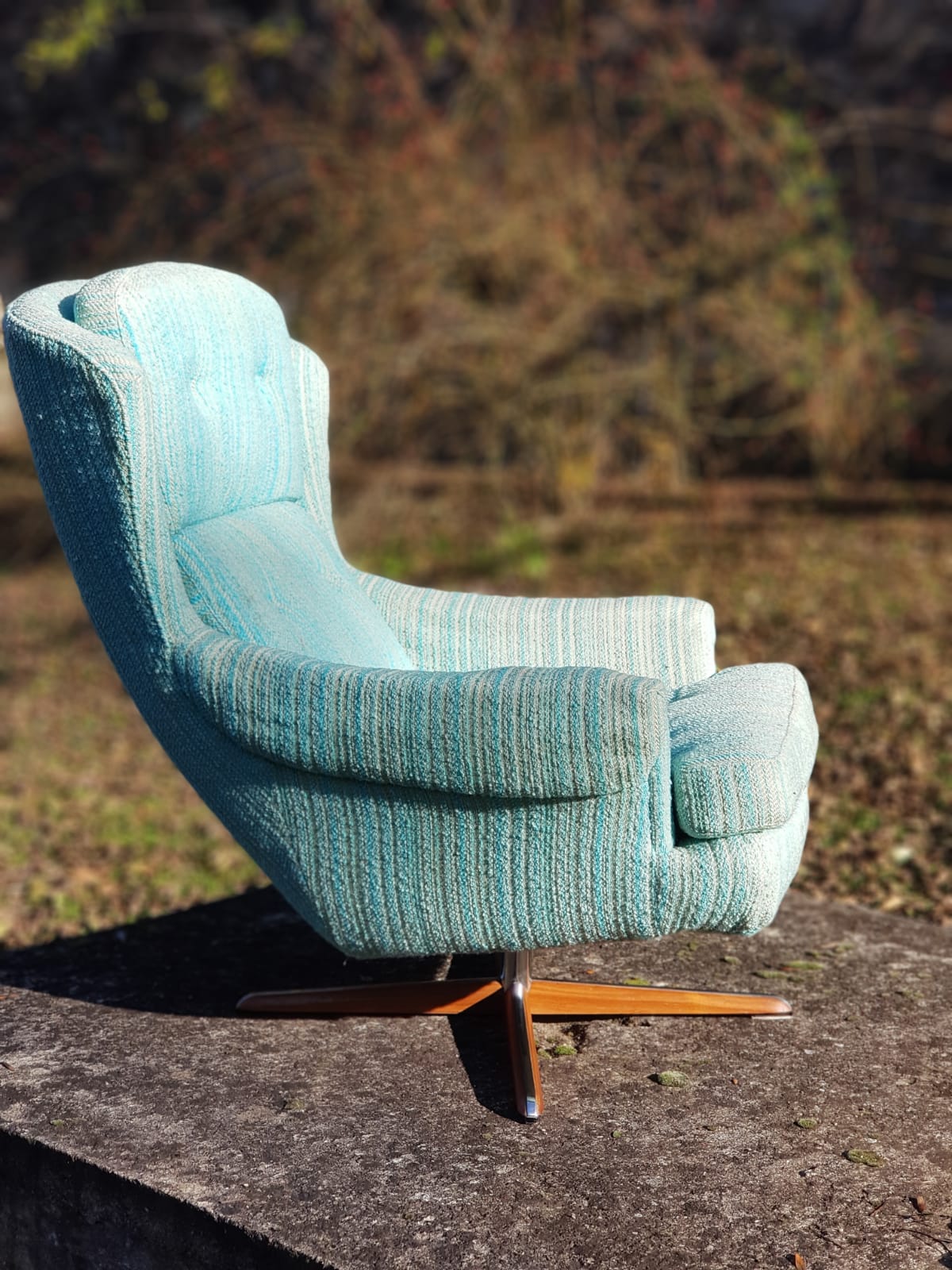 Bröderna Andersson Swivel Armchair, Sweden 1960s