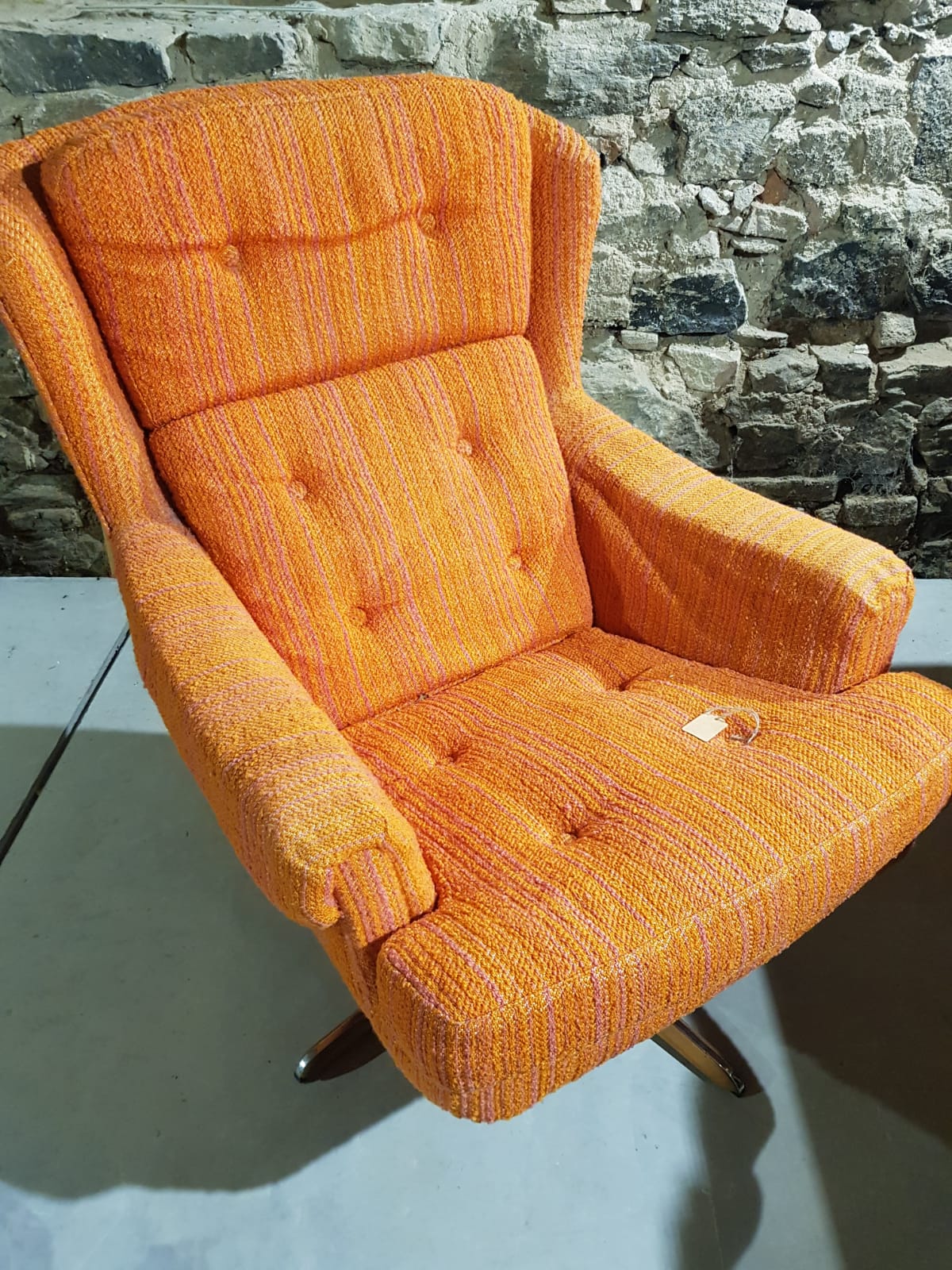 Bröderna Andersson Swivel Armchair, Sweden, 1960s