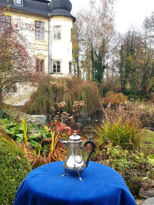 Antique 950 Sterling Silver Coffee Pot, Minerva Hallmark, France, late 19th Century