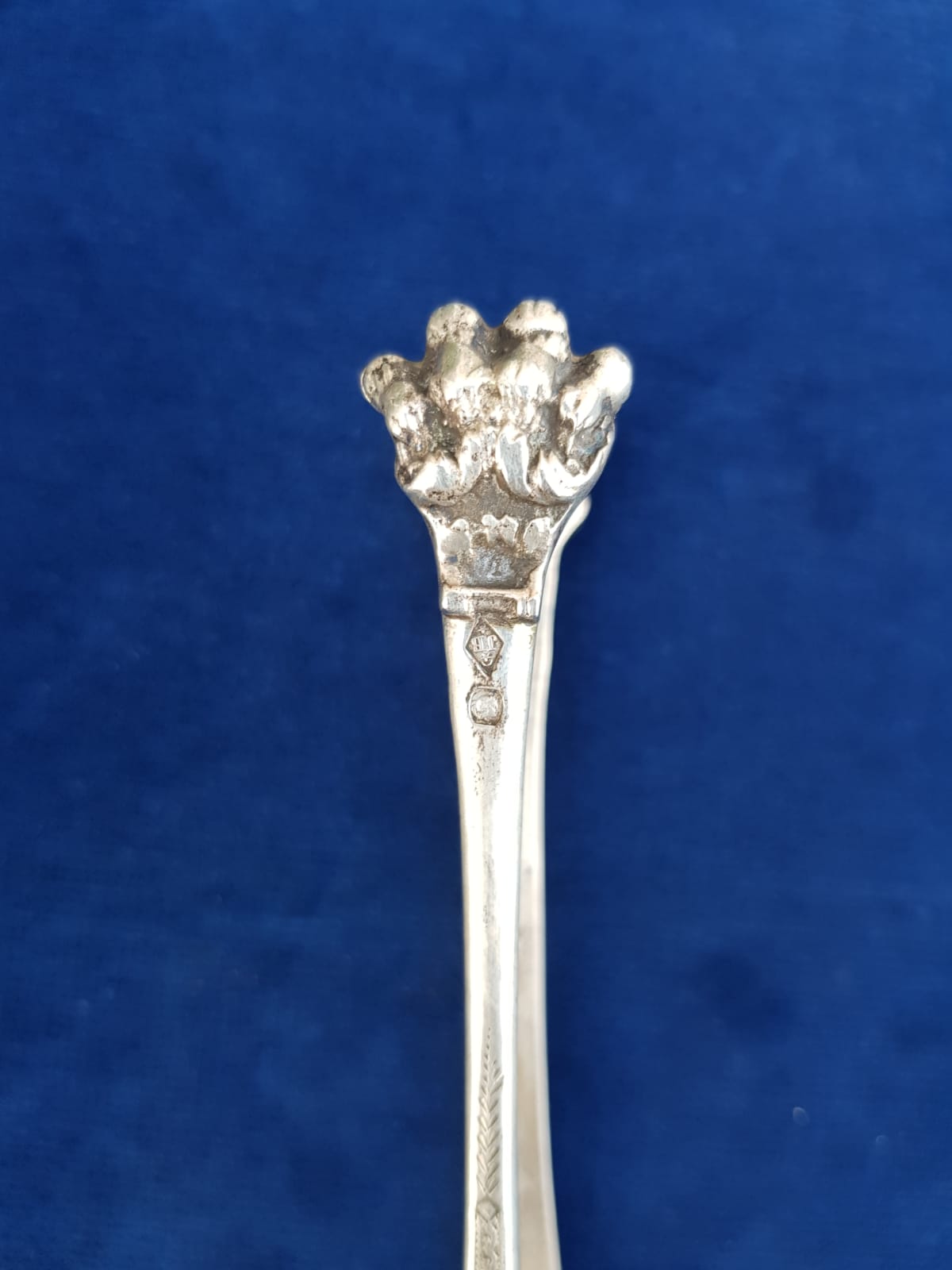 Antique 925 Sterling Silver Sugar Tongs, France, 19th Century