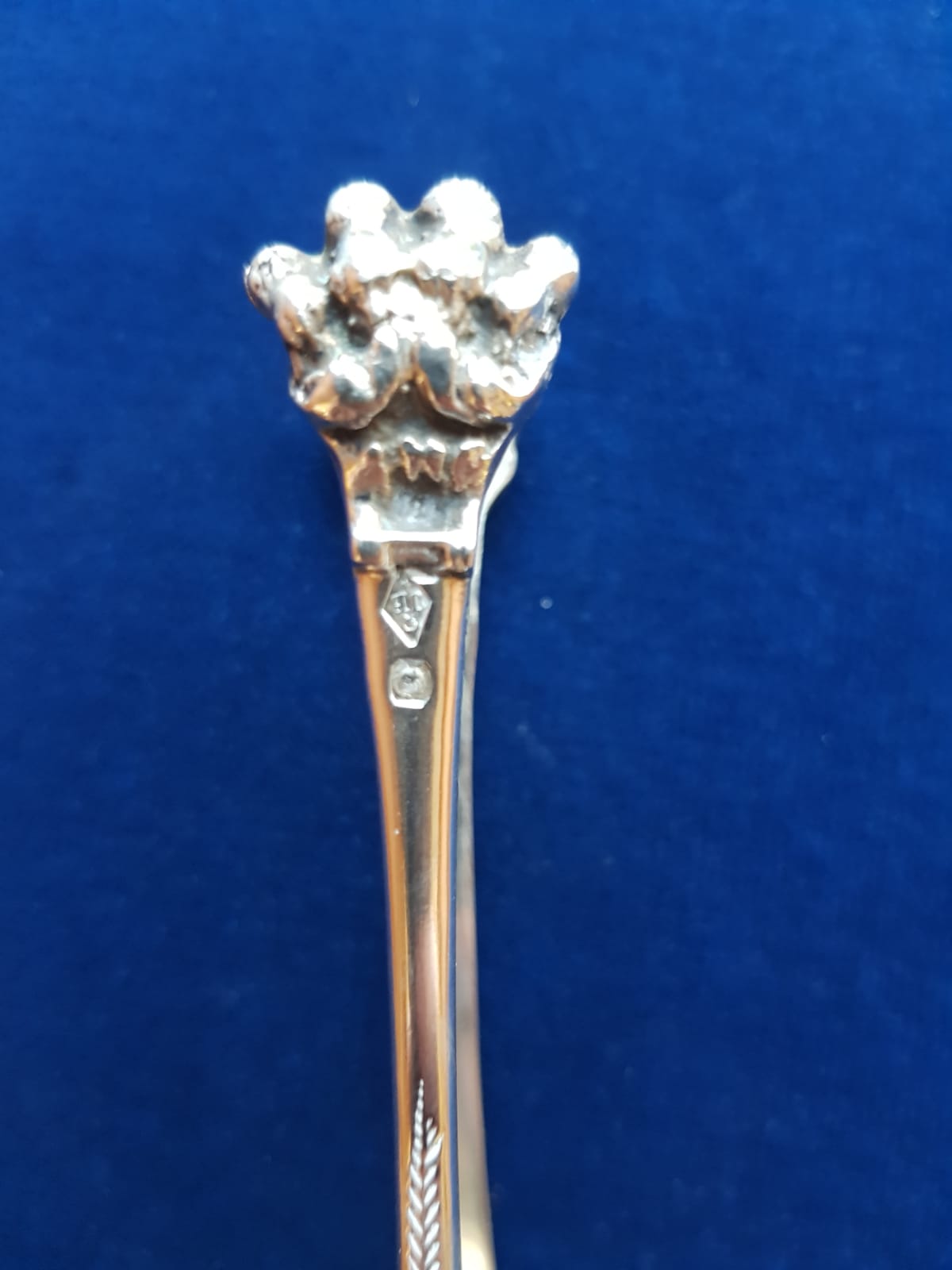 Antique 925 Sterling Silver Sugar Tongs, France, 19th Century