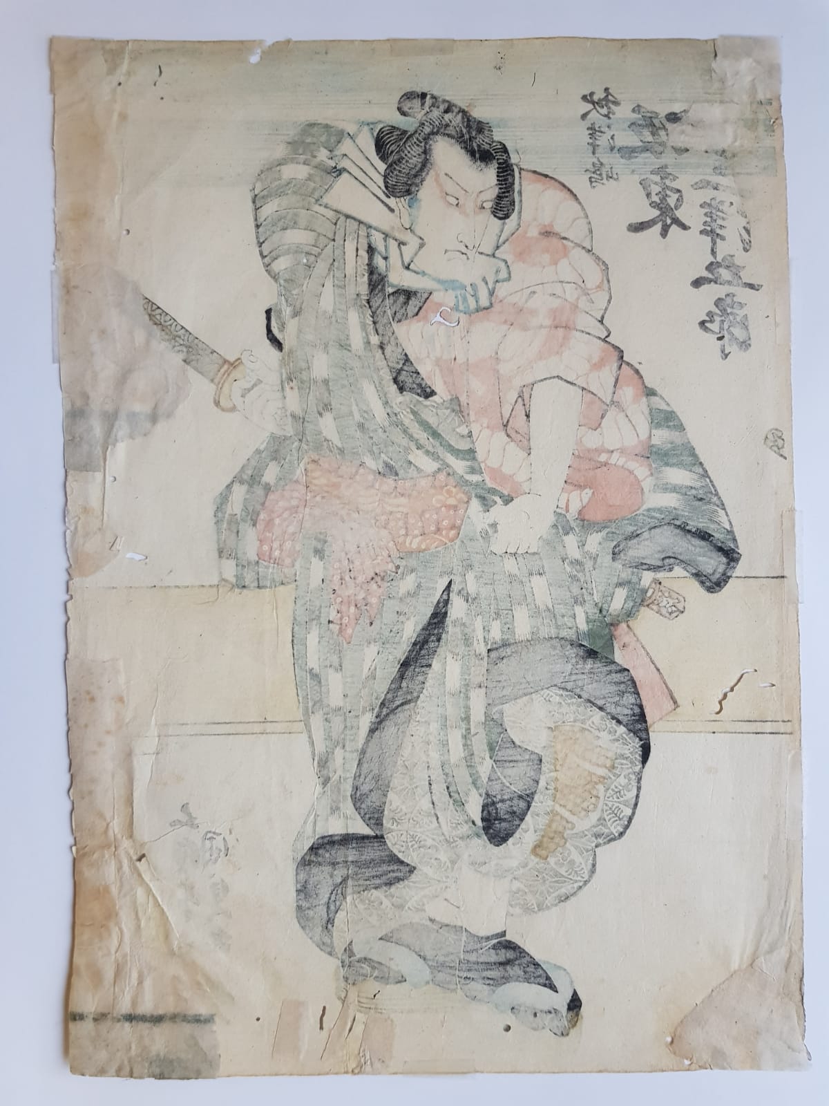 Utagawa Toyokuni, Ukiyo-e Woodblock Print, Actor Bando Mitsoguro III, 1812 Edo Period