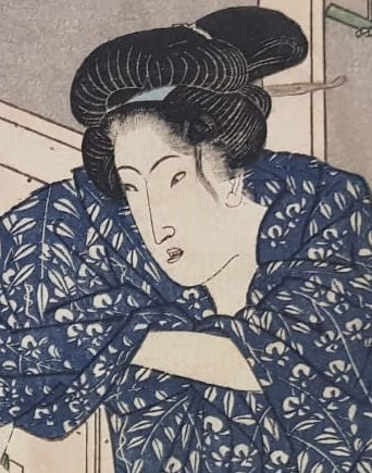 Utagawa Kunisada, "(Shunka shūtō) / Shiki No Nagame", Ukiyo-e Woodblock Print, Japan, 1827, Edo Period