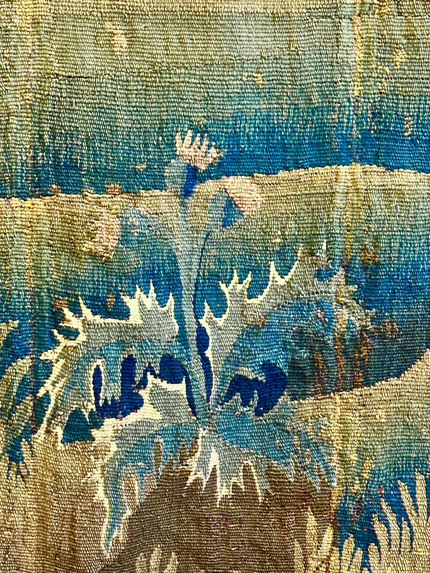 Antique French Verdure Landscape Tapestry, 17th Century