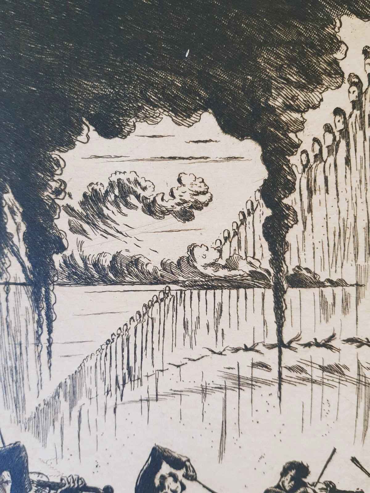 "Poslední píseň" (The Last Song) – Original Print by Jan Konůpek, Czechoslovakia, 1922
