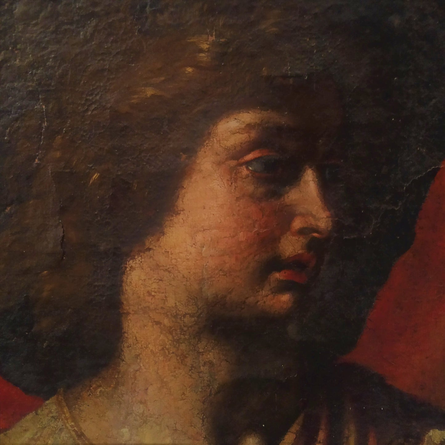 Archangel Gabriel, Italian School, Oil on Canvas, 17th Century