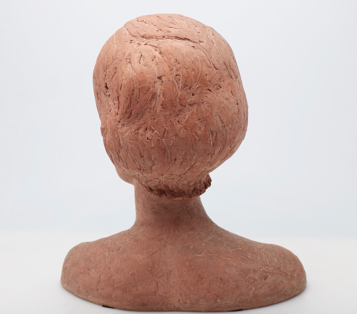 Jacinto Busto Vasallo (1922-1987) "A Girl" Terracotta Bust Sculpture, Spain, mid 20th Century
