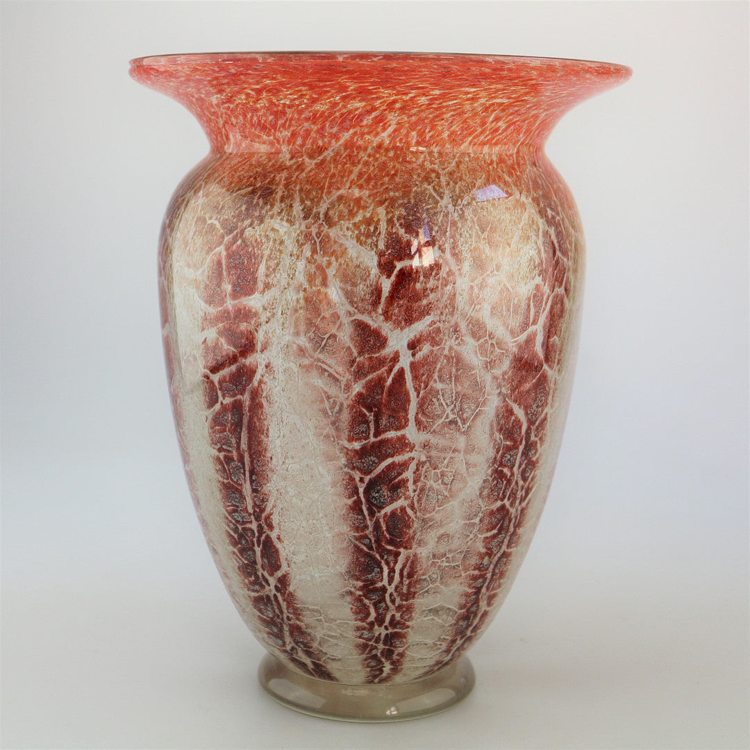 Art Deco WMF Ikora Glass Vase, Designed by Karl Wiedmann, Germany 1930s