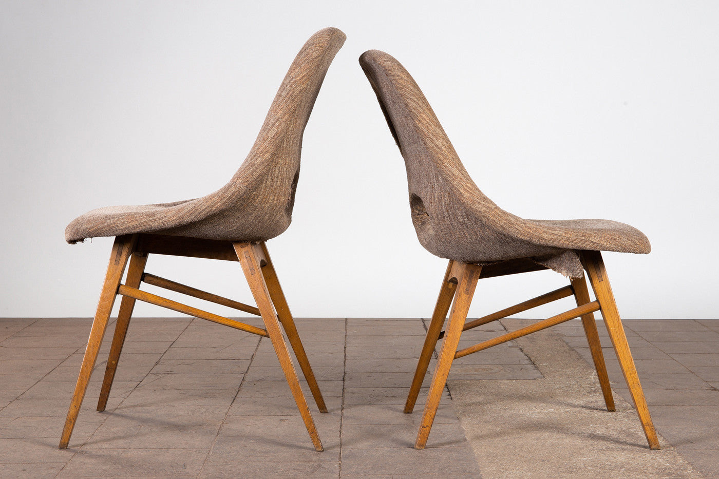 Set of 3 Vintage Dining Chairs, Czechoslovakia, 1960s