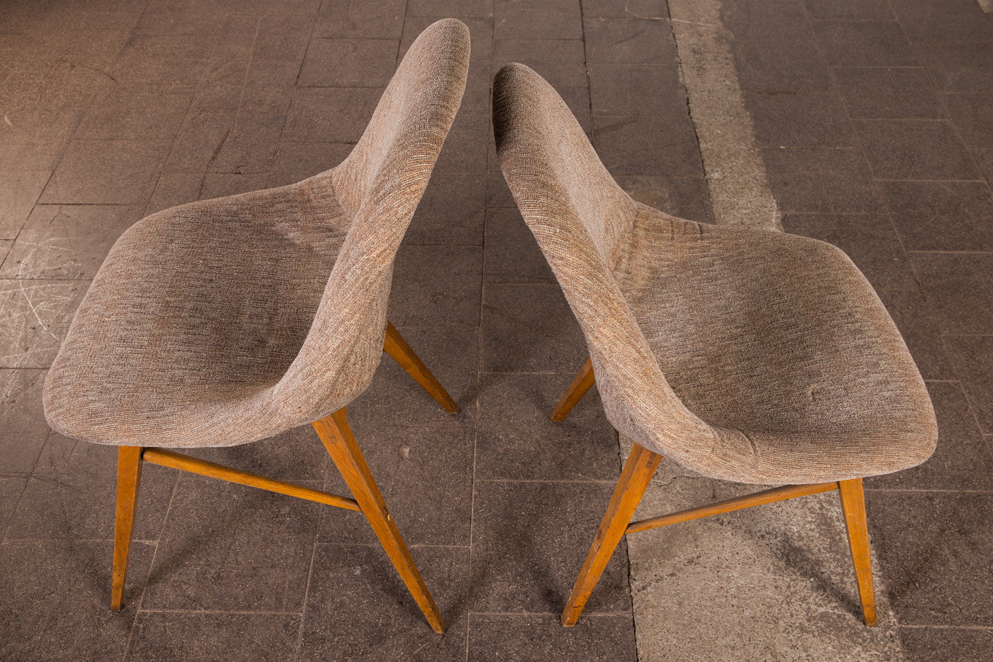 Set of 3 Vintage Dining Chairs, Czechoslovakia, 1960s