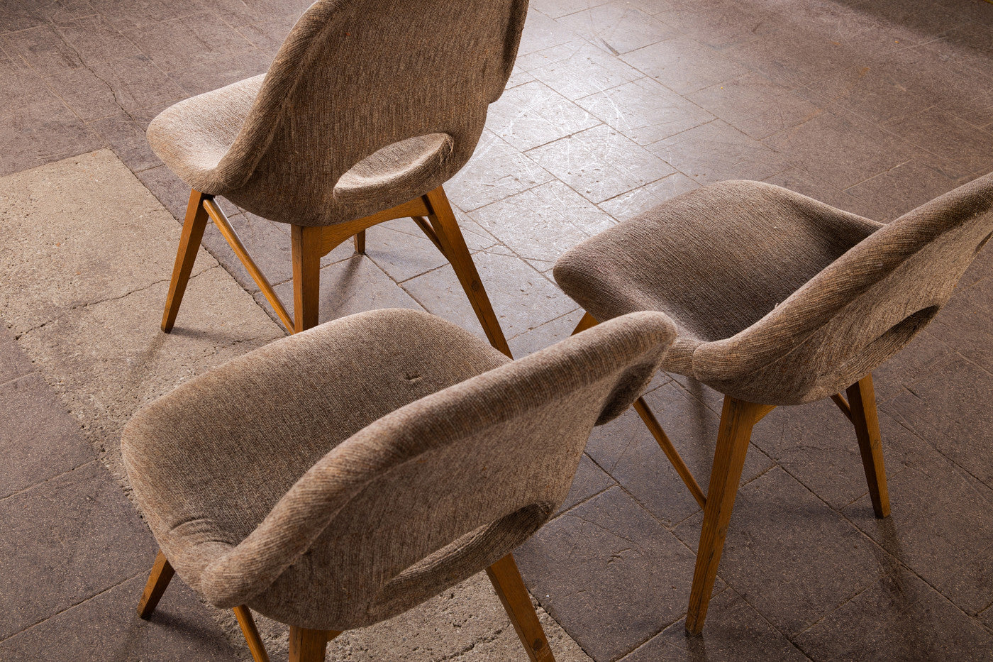 Set of 3 Vintage Dining Chairs, Czechoslovakia, 1960s