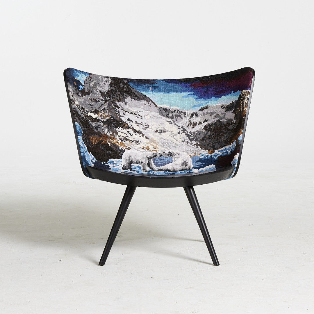 Johan Lindstén "Embroidery Chair Winter" for Cappellini, Italy 2016