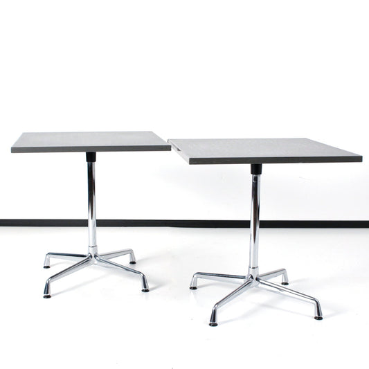 Pair of Square Tables "Contract Table" by Charles and Ray Eames for Vitra, 1960s