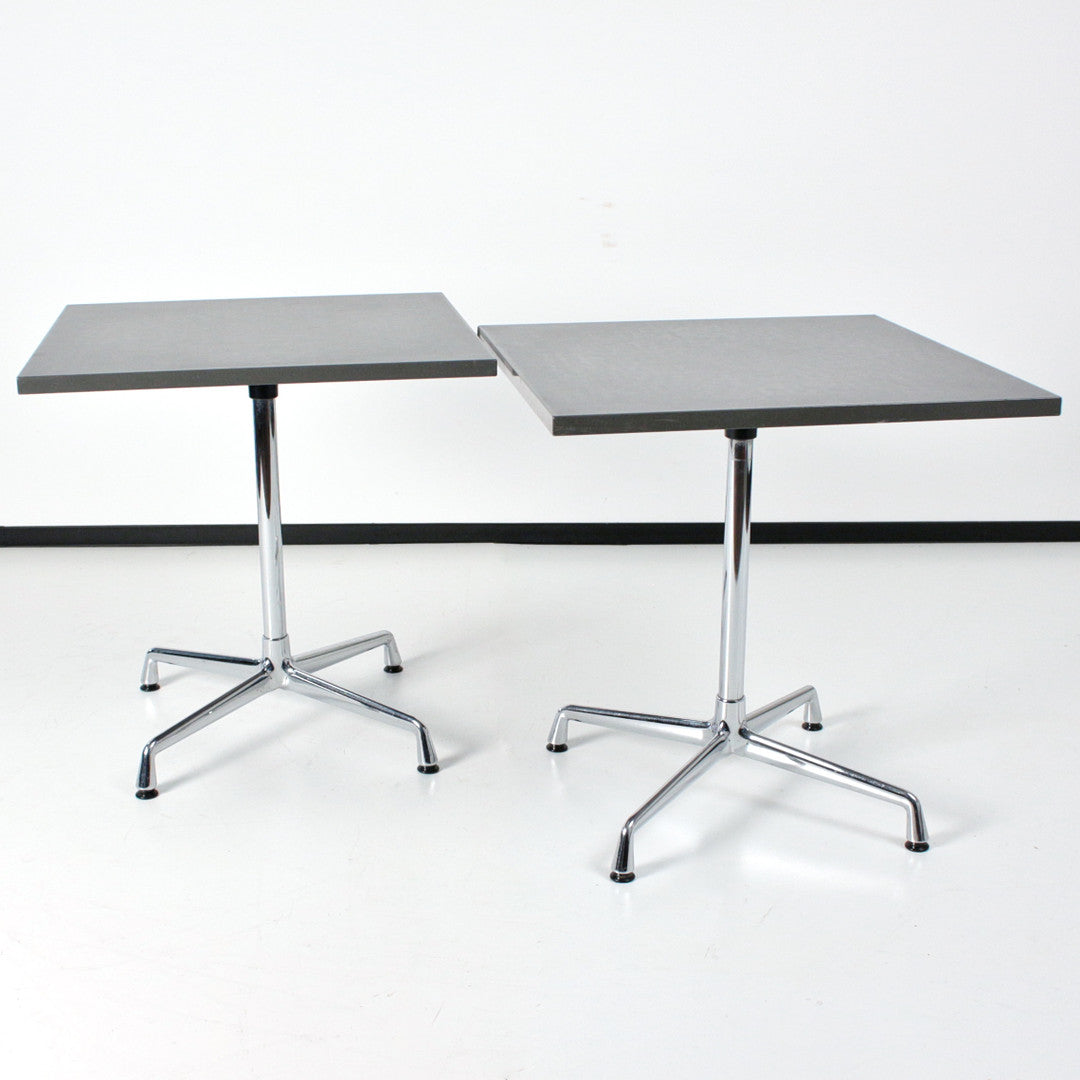 Pair of Square Tables "Contract Table" by Charles and Ray Eames for Vitra, 1960s