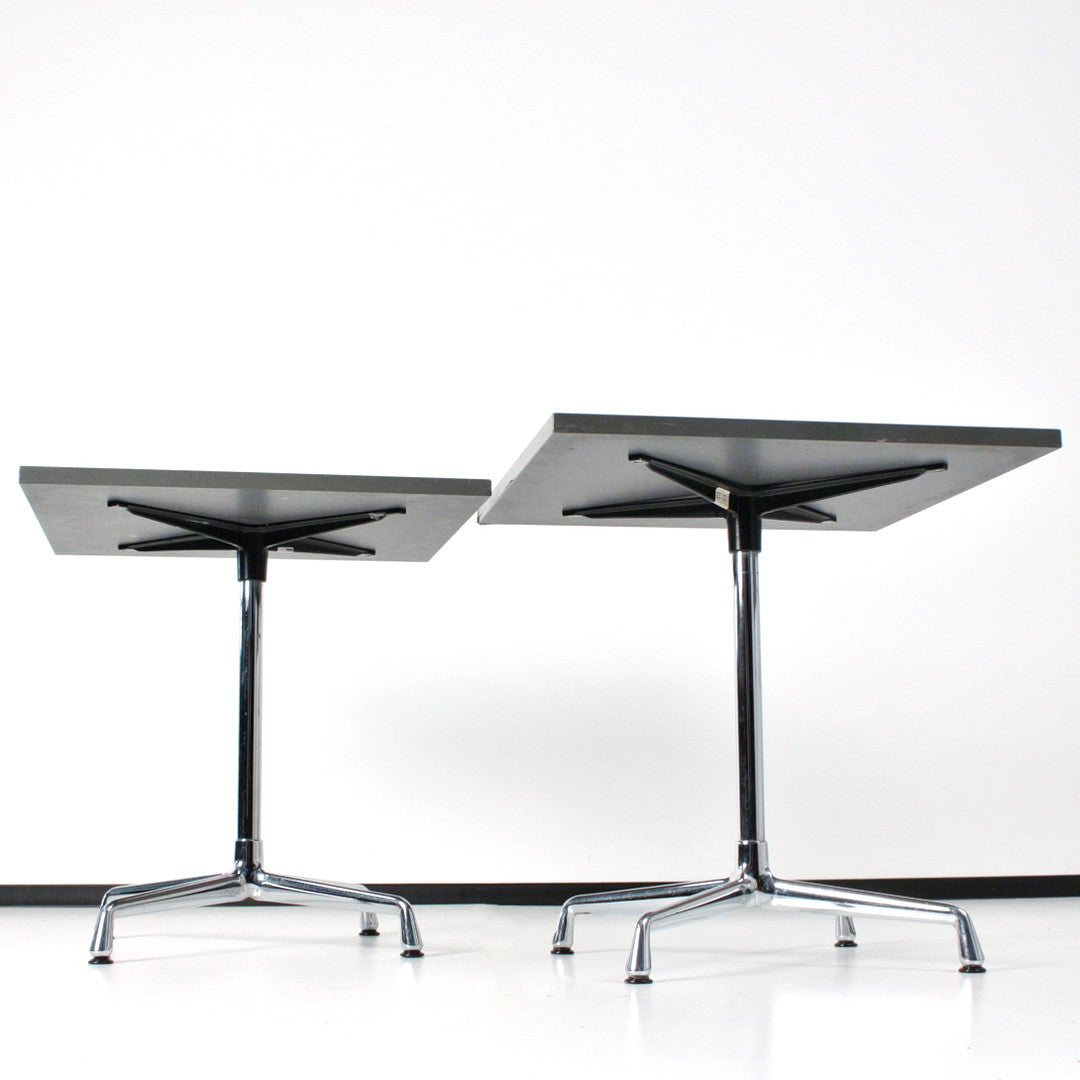 Pair of Square Tables "Contract Table" by Charles and Ray Eames for Vitra, 1960s