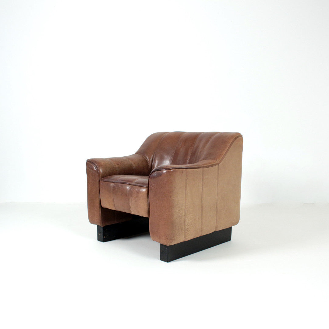 Vintage De Sede DS 44 Leather Lounge Suite, Switzerland, 1970s