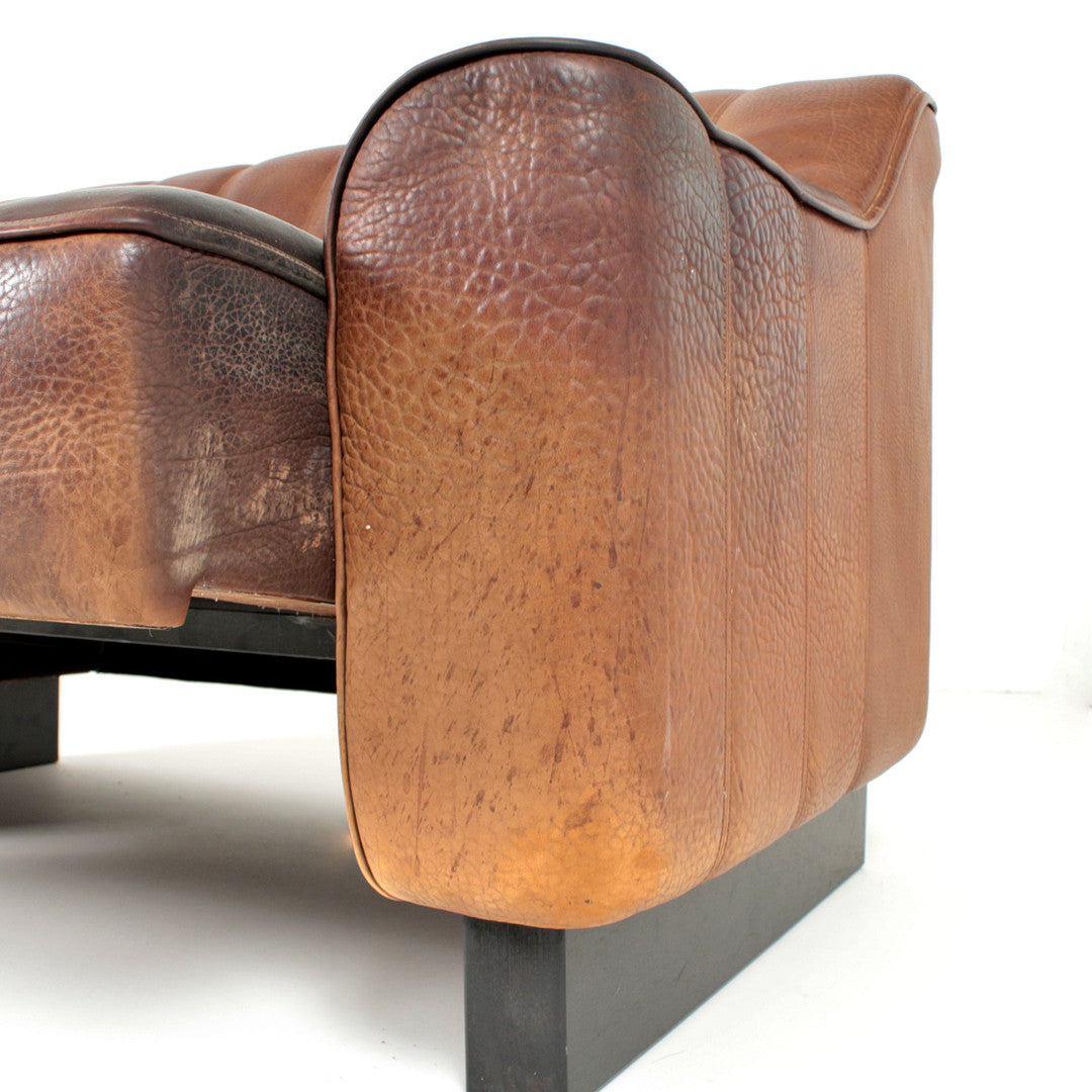 Vintage De Sede DS 44 Leather Lounge Suite, Switzerland, 1970s