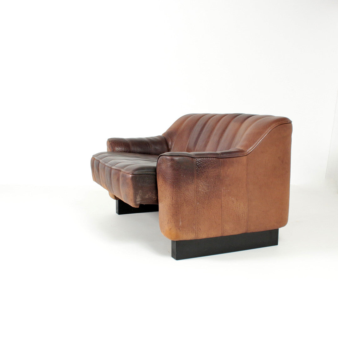 Vintage De Sede DS 44 Leather Lounge Suite, Switzerland, 1970s
