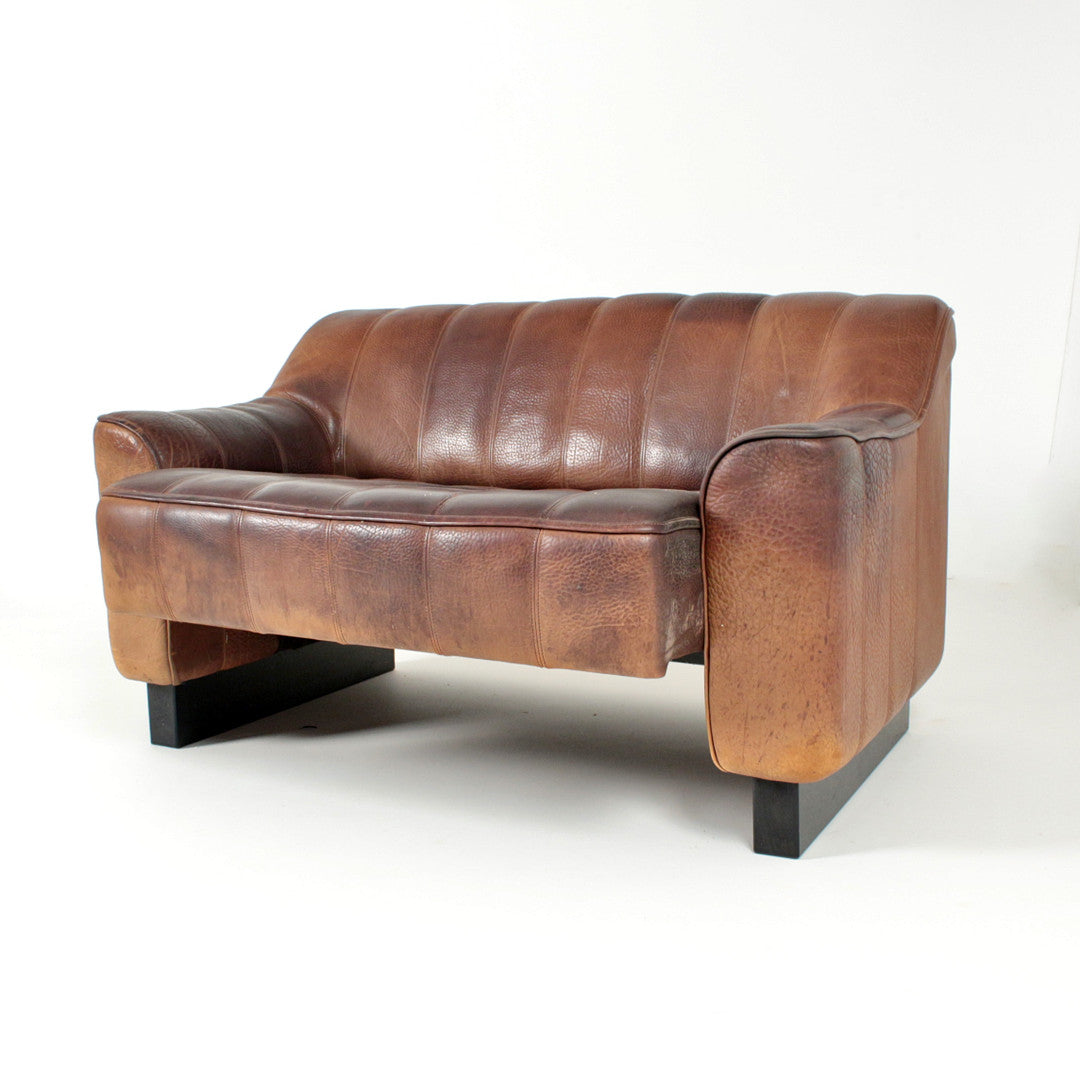 Vintage De Sede DS 44 Leather Lounge Suite, Switzerland, 1970s