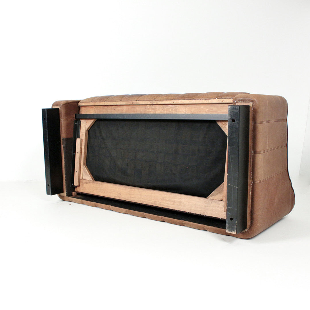 Vintage De Sede DS 44 Leather Lounge Suite, Switzerland, 1970s