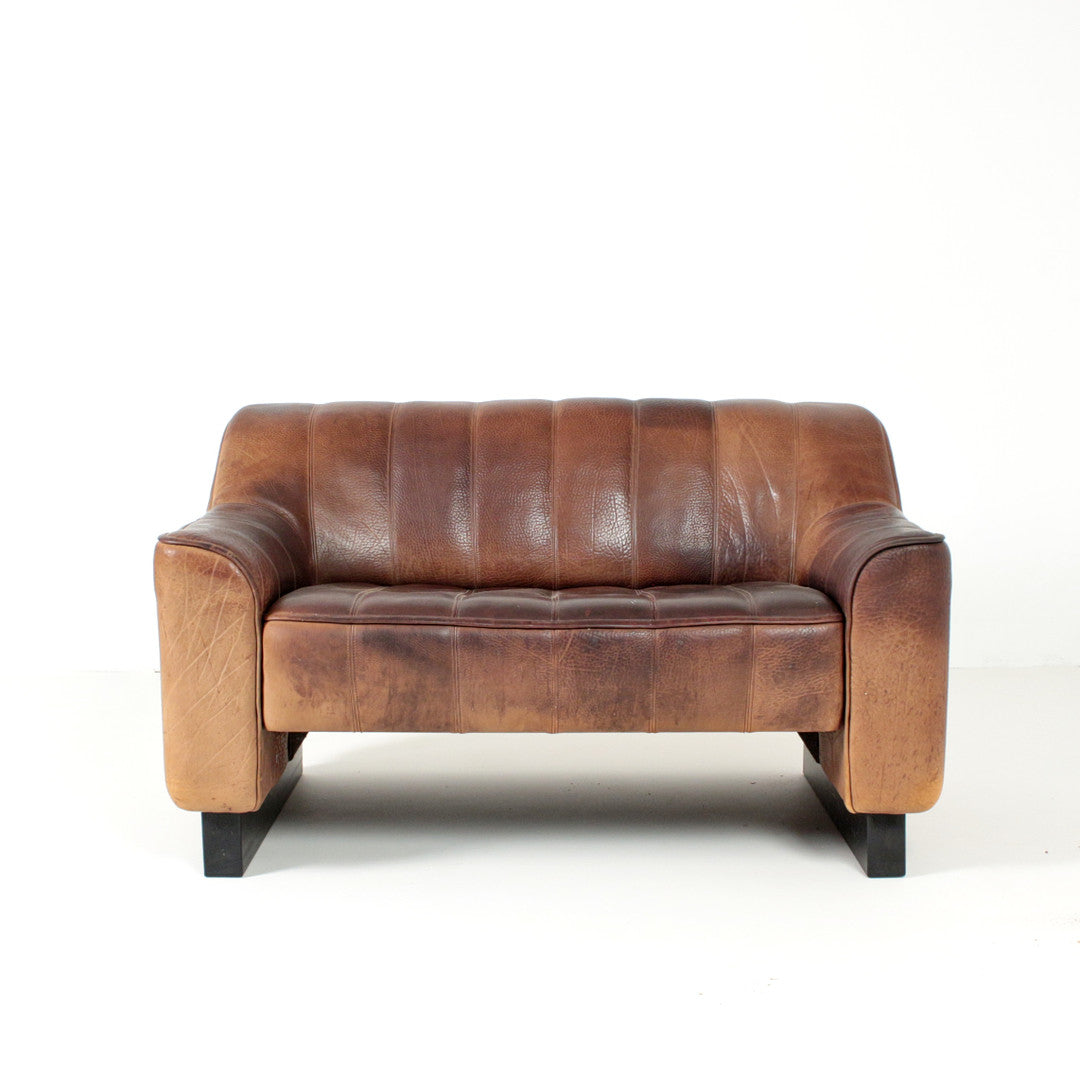 Vintage De Sede DS 44 Leather Lounge Suite, Switzerland, 1970s