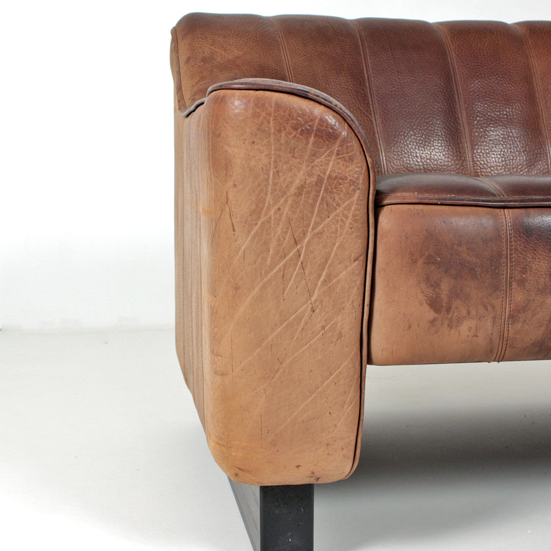 Vintage De Sede DS 44 Leather Lounge Suite, Switzerland, 1970s