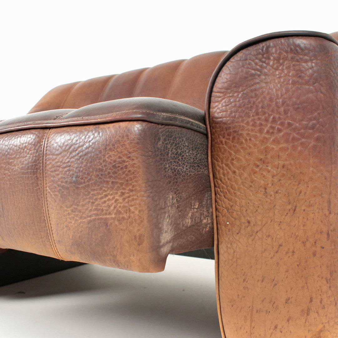 Vintage De Sede DS 44 Leather Lounge Suite, Switzerland, 1970s