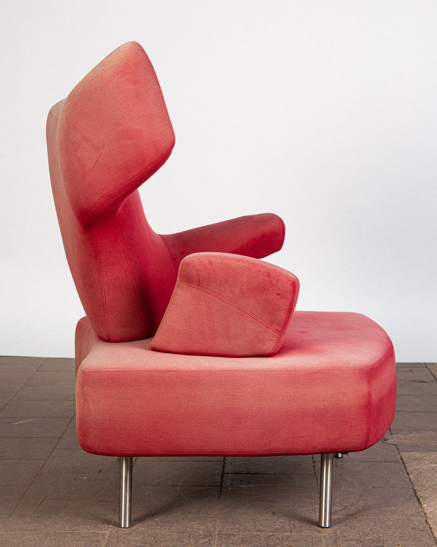 "Numeri" Armchairs and Stool by Toni Cordero for Sawaya & Moroni, Italy, 1990s