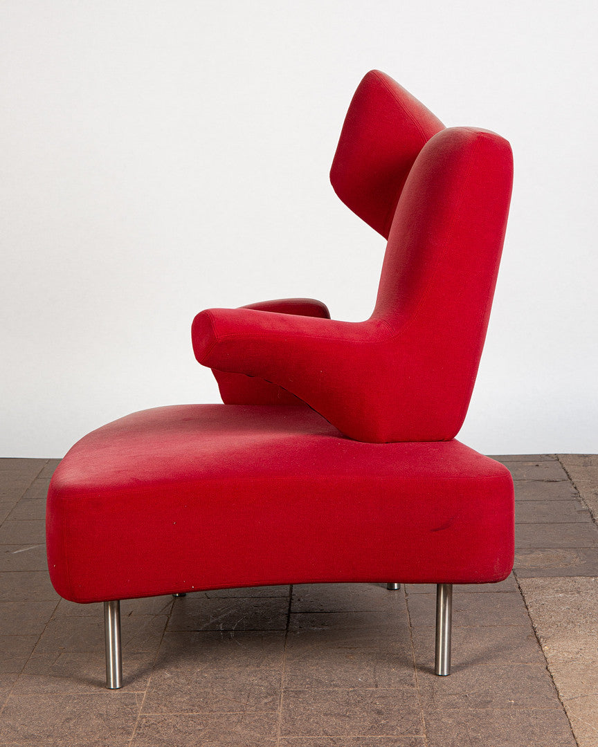 "Numeri" Armchairs and Stool by Toni Cordero for Sawaya & Moroni, Italy, 1990s