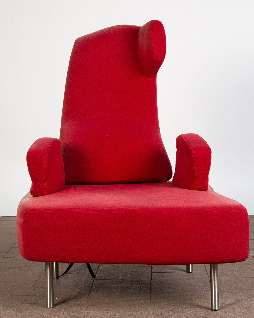 "Numeri" Armchairs and Stool by Toni Cordero for Sawaya & Moroni, Italy, 1990s