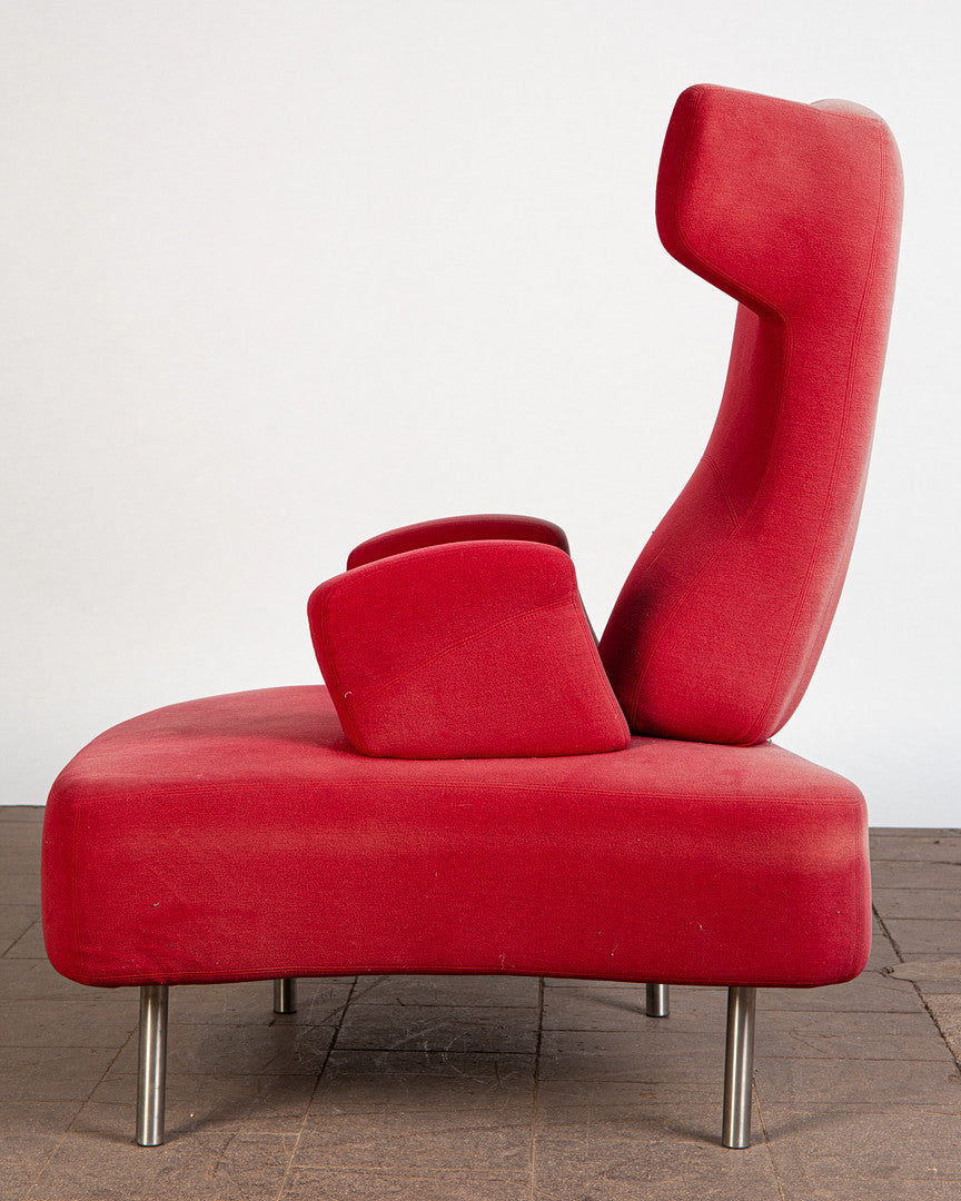 "Numeri" Armchairs and Stool by Toni Cordero for Sawaya & Moroni, Italy, 1990s