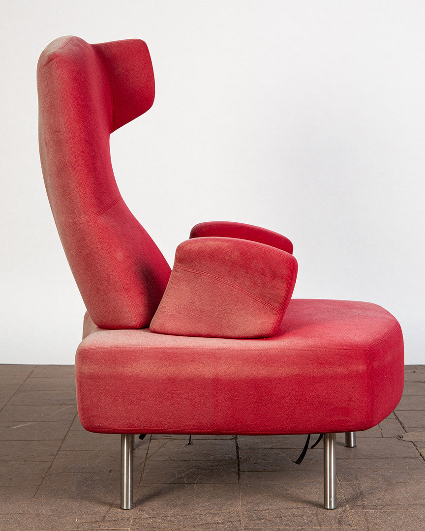 "Numeri" Armchairs and Stool by Toni Cordero for Sawaya & Moroni, Italy, 1990s