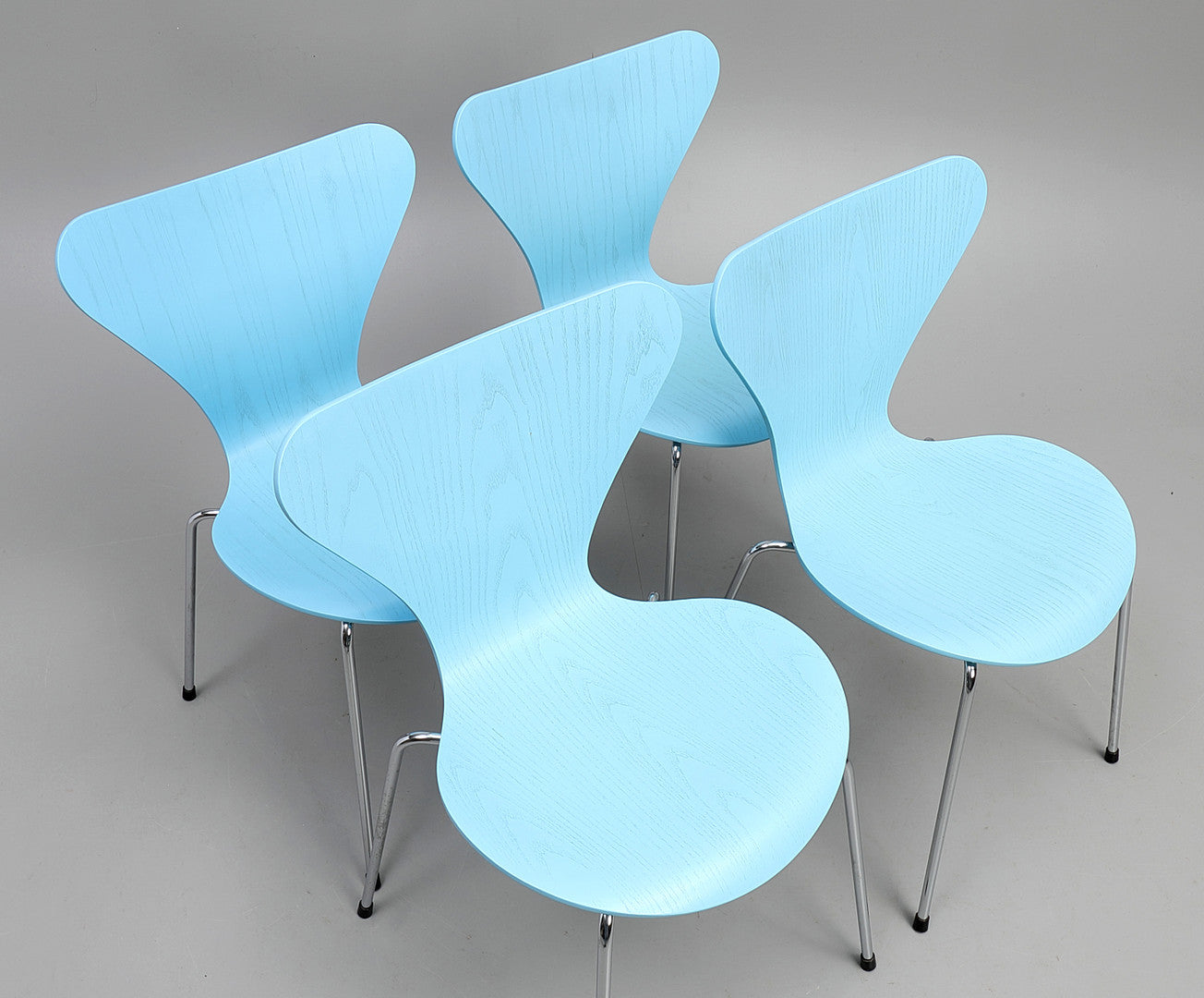 Set of 4pcs Arne Jacobsen "Sjuan" Chairs for Fritz Hansen, Denmark, 1996