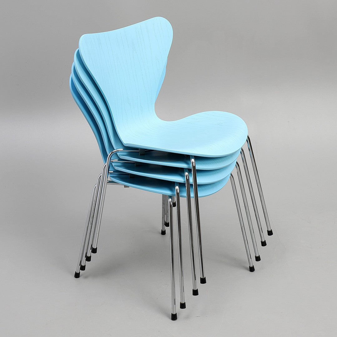 Set of 4pcs Arne Jacobsen "Sjuan" Chairs for Fritz Hansen, Denmark, 1996