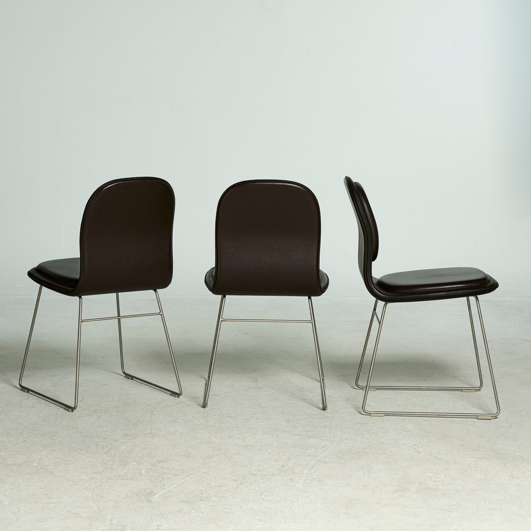 Set of 6pcs Cappellini Hi Pad Chairs by Jasper Morrison, Italy 1999