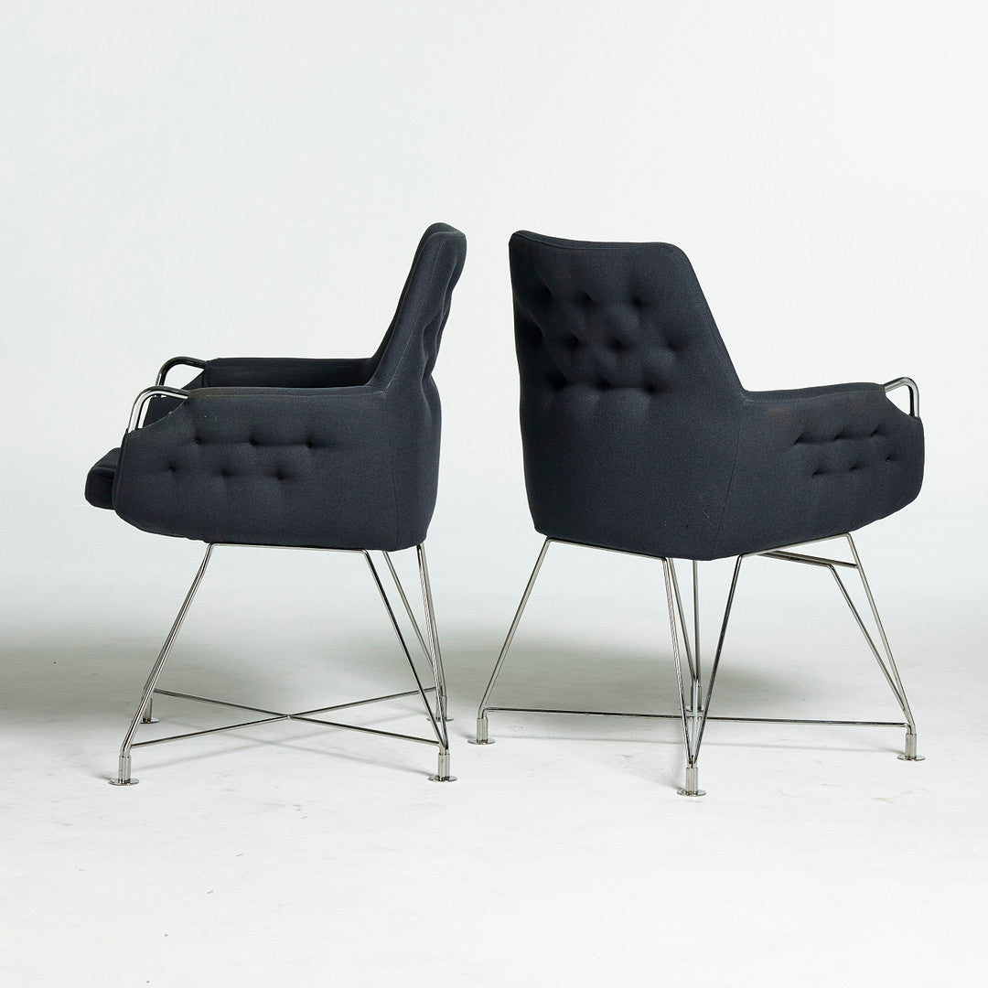 Set of 4 pcs "Mirja" armchairs by BRUNO MATHSSON, Sweden 1970s
