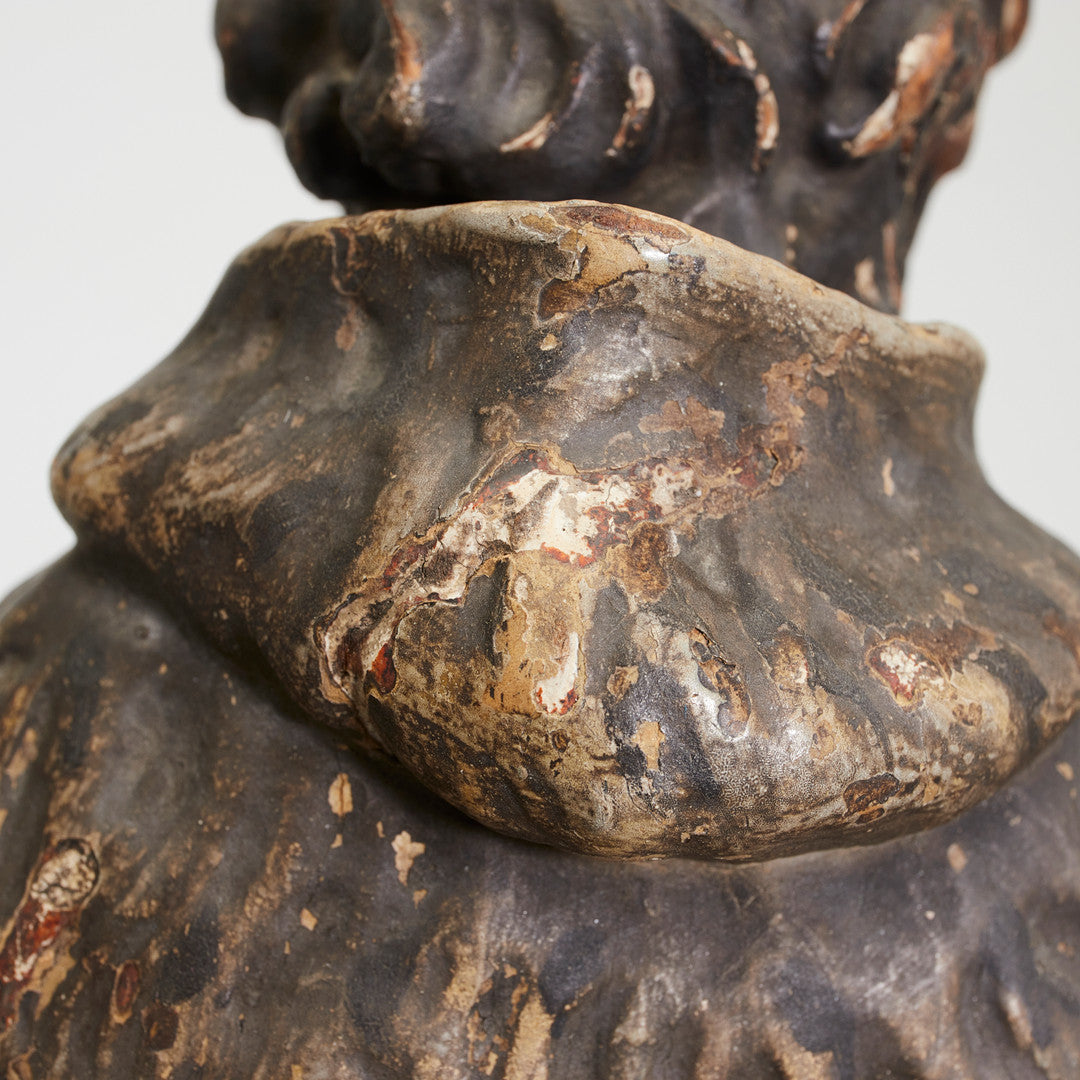 Antique Carved Linden Wood  Sculpture of "Saint John of Nepomuk", Europe, mid 19th Century